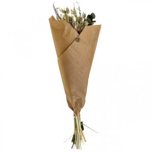 Floristik24 Tørret blomsterbuket tidsel eukalyptus tørret sølv 64cm