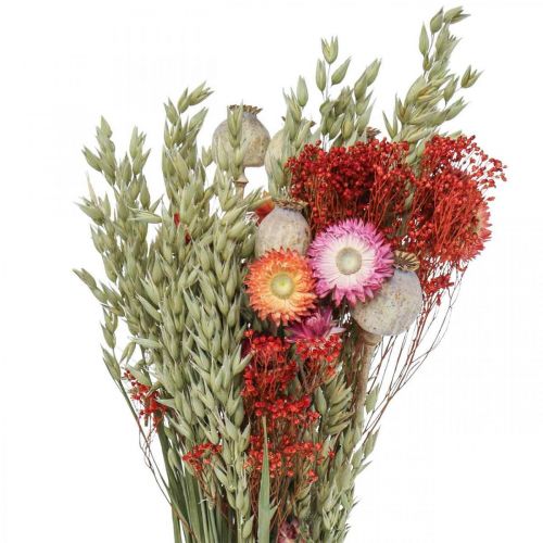 Artikel Buket tørrede blomster Buket engblomster Rød H50cm 150g