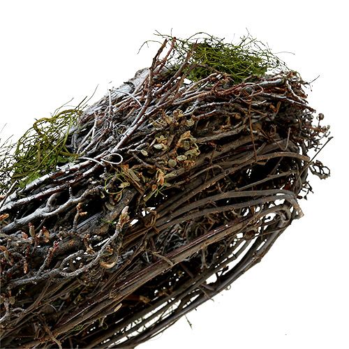 Floristik24 Dørkrans med mos Ø28cm grå, grøn