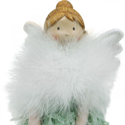 Floristik24 Dørstop Juleengel Engel Figur Grøn H38cm