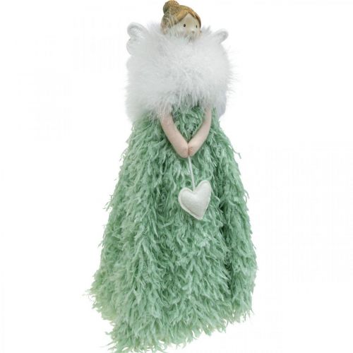 Floristik24 Dørstop Juleengel Engel Figur Grøn H38cm