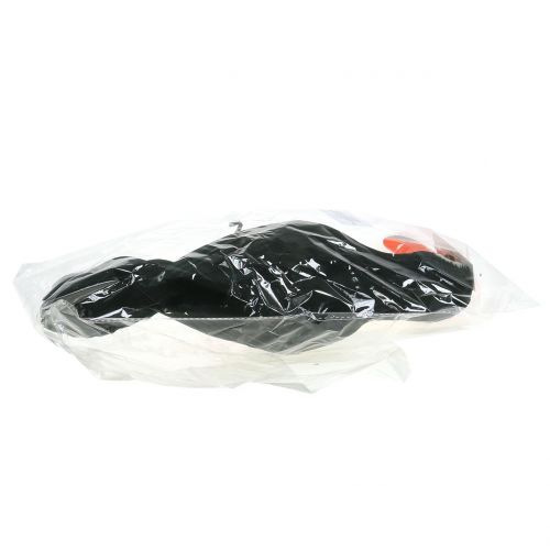 Floristik24 Deco tukan med fjer sort L37cm