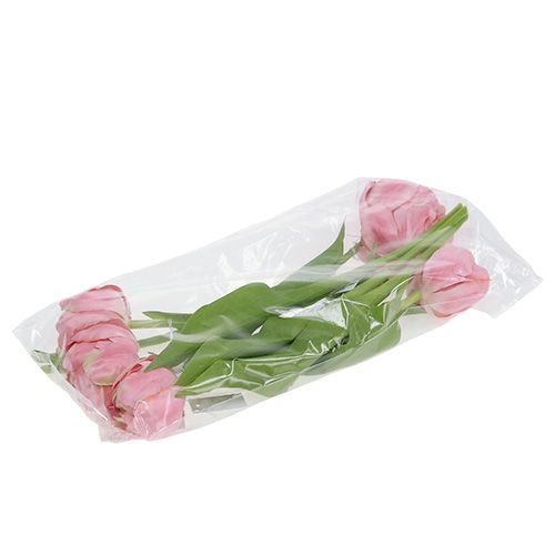 Floristik24 Tulipanrosa 37cm 6stk