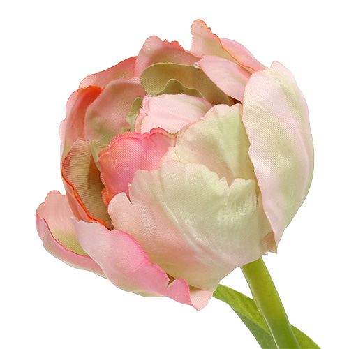 Floristik24 Tulipanrosa, grøn 37cm 6stk