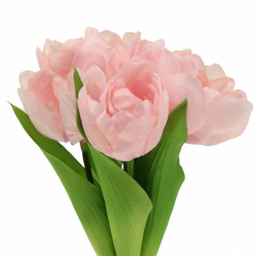 Floristik24 Tulipaner kunstig rose 26,5cm 5 stk