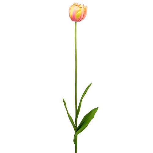 Floristik24 Tulipaner pink-gul 86 cm 3stk