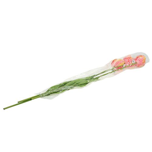 Floristik24 Tulipaner pink-gul 86 cm 3stk