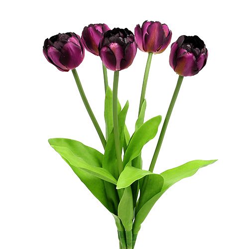 Floristik24 Tulipan buket 43 cm lilla