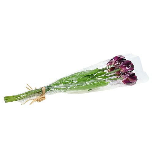 Floristik24 Tulipan buket 43 cm lilla