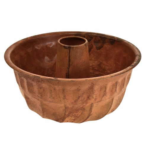 Floristik24 Plantekasse rustkageform køkkendekoration metal Ø23cm H12cm