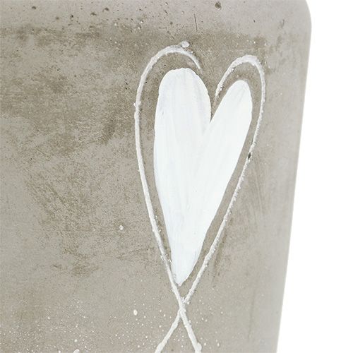 Floristik24 Planterbeton med hjerte Ø11cm H10cm 5stk