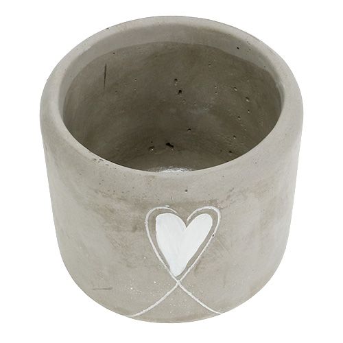 Floristik24 Planterbeton med hjerte Ø11cm H10cm 5stk