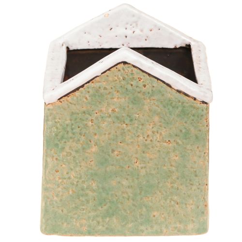 Artikel Plantekasse Keramik Hus Advent Mint Hvid 10×10×12 cm