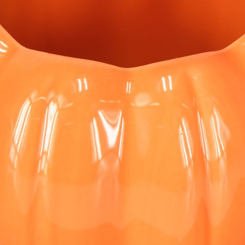 Artikel Keramikplantepotte græskar orange Ø9,5 cm H6,5 cm 4 stk.