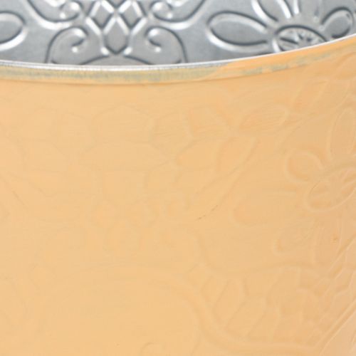 Artikel Metalplantekasse, pastel orange, Ø13,5 cm H12,5 cm