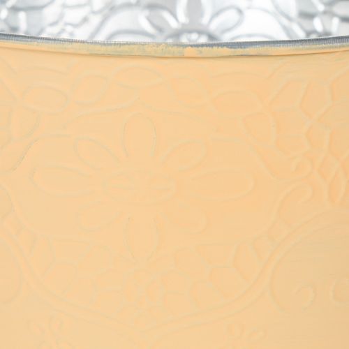 Artikel Metalplantekasse, pastel orange, Ø16 cm H14 cm