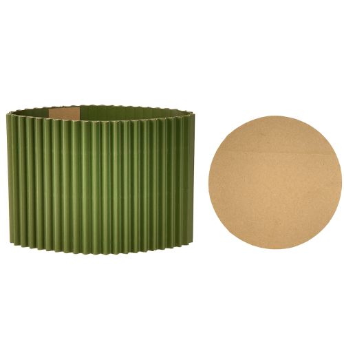 Artikel Papirpotte mørkegrøn Ø13cm H12cm 4 stk.