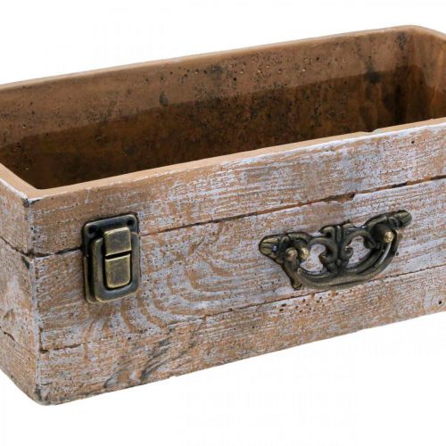 Floristik24 Plantekasse skuffe antikt træ look 31x17x10cm