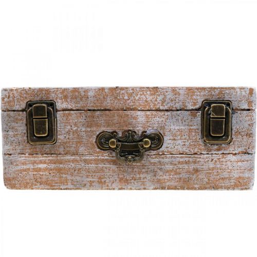 Floristik24 Plantekasse skuffe antikt træ look 22,5x13x9cm