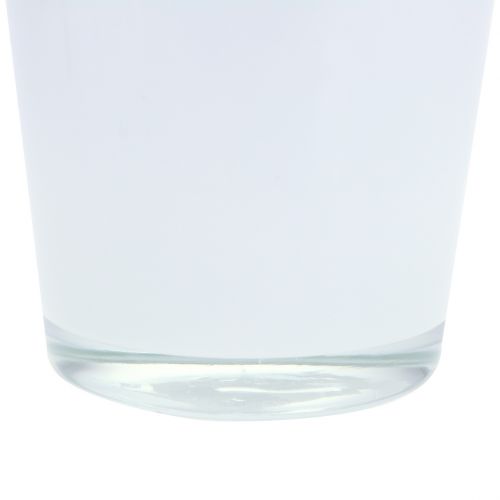 Artikel Glas plantekasse hvid Ø11,5cm H11cm