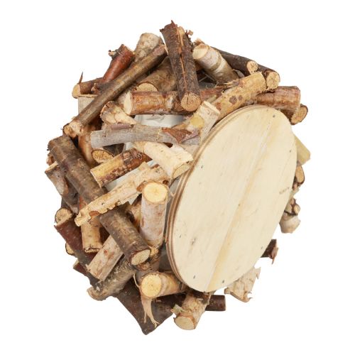 Floristik24 Plantekasse træurtepotte træ dekoration natur H10,5cm Ø10cm