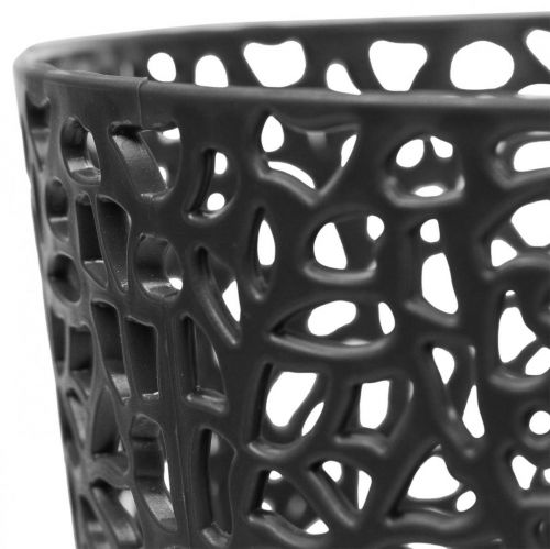 Floristik24 Plantekasse plast urtepotte antracit Ø11,5cm H12,5cm