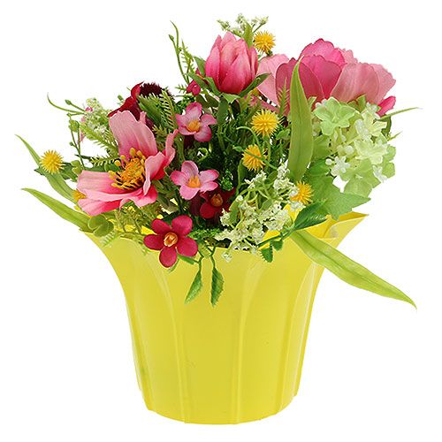 Artikel Plantekasse til potteplanter, farverigt assorteret. Ø10,5cm 10 stk