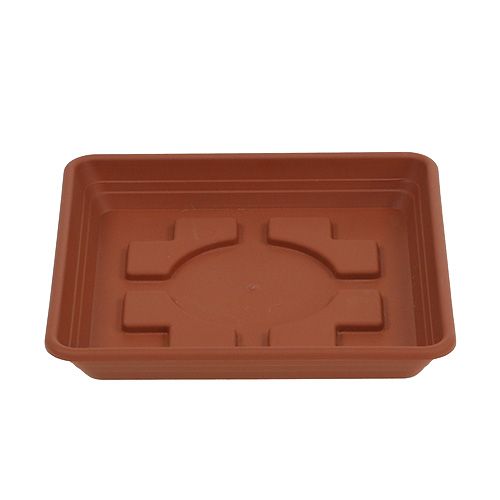 Floristik24 Coaster Lara firkantet 20cm x 20cm terracotta 1 stk