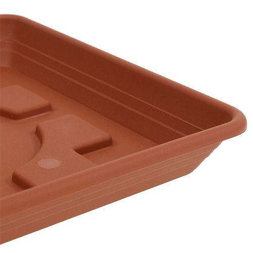 Floristik24 Coaster Lara firkant 20cm x 20cm terracotta, 1p