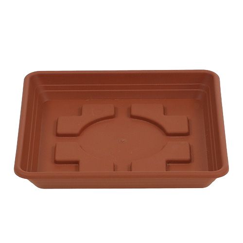 Floristik24 Coaster Lara firkantet 25cm x 25cm terracotta 1 stk