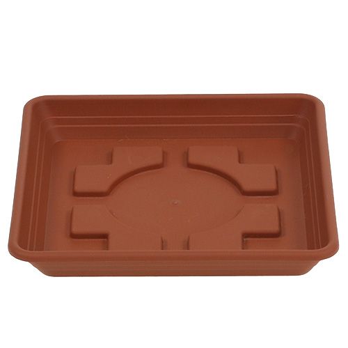 Floristik24 Coaster Lara firkantet 29cm x 29cm terracotta 1 stk