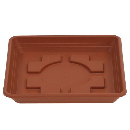 Floristik24 Coaster Lara firkantet 29cm x 29cm terracotta, 1stk