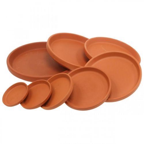 Artikel Keramiske bordskånere, terracotta underkopper Ø6–17,5 cm