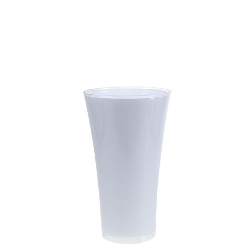 Vase “Fizzy” Ø13,5cm H20,5cm hvid 1 stk