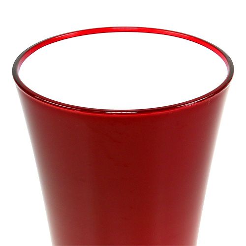 Floristik24 Vase “Fizzy” Ø13,5cm H20cm rød 1 stk