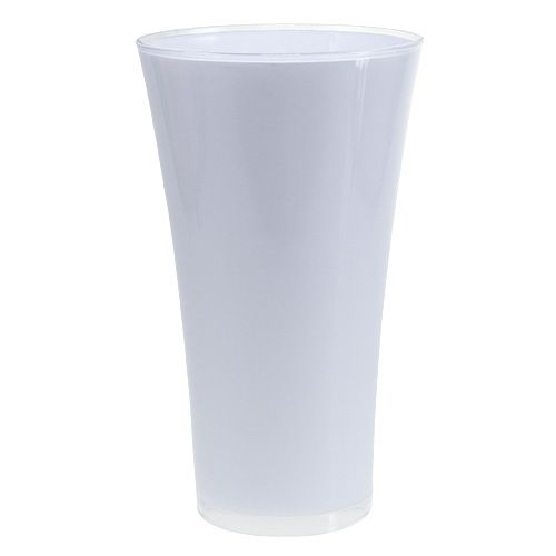 Artikel Vase &quot;Fizzy&quot; Ø28,5cm H45cm hvid, 1stk
