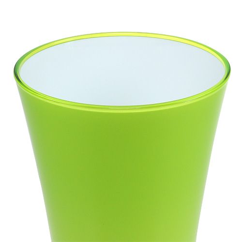 Artikel Vase &quot;Fizzy&quot; Ø14,6cm H21cm æblegrøn, 1stk