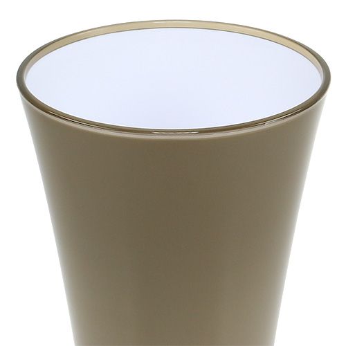 Artikel Vase &quot;Fizzy&quot; Ø13,5cm H20cm platin grå, 1stk