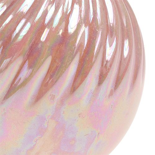 Floristik24 Vase Ø7.5cm H10cm perlemorrosa 6stk