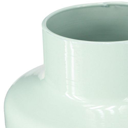 Artikel Vase Metal Vase Dekoration Mintgrøn Pastel Ø16,5cm H23,5cm