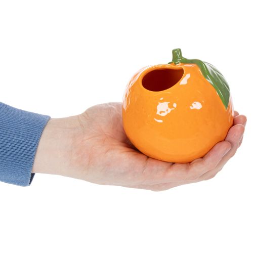 Artikel Citrusvase, appelsin og citron, som et ekstravagant boligtilbehør, sommerdekoration, 10 cm, 2 stk.