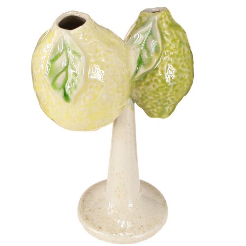 Floristik24 Keramikdekoration citronvase Middelhavsborddekoration H22cm