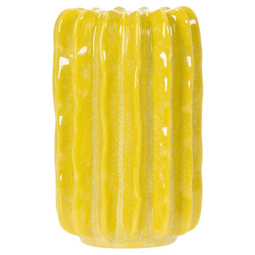 Artikel Kaktus Keramikvase, Rillet Struktur Design til Moderne Livsstil, 13 cm, 4 stk.