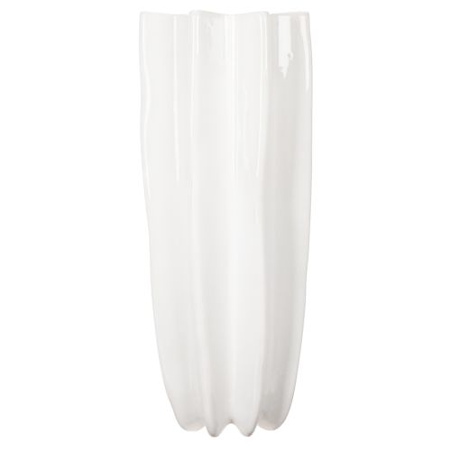 Blomstervase riflet moderne dekorativ vase 38 cm | Floristik24.dk