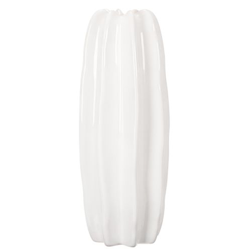 Ribbet vase, moderne keramikvase til tørrede blomster, 40 cm | Floristik24.dk