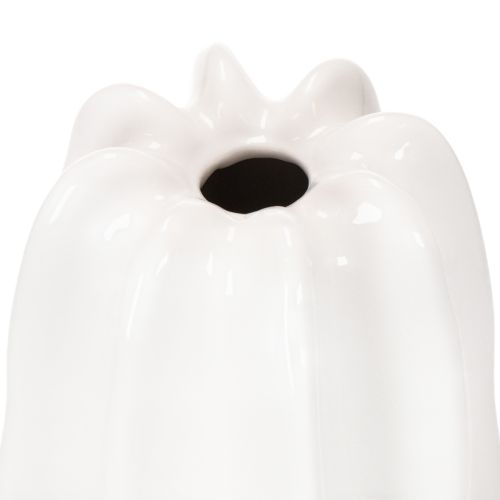 Ribbet vase, moderne keramikvase til tørrede blomster, 40 cm | Floristik24.dk