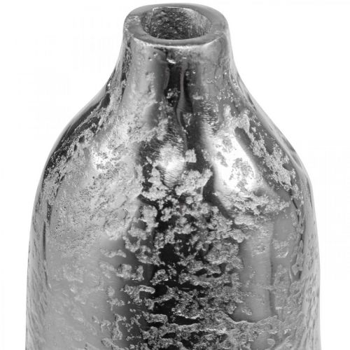 Artikel Dekorativ vase metal hamret blomstervase sølv Ø9,5cm H41cm