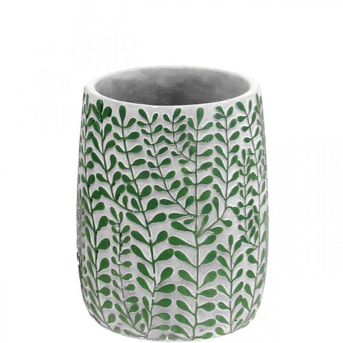 Artikel Blomstervase, keramisk dekoration, betonlook, vase med pyntedekor Ø13cm H17cm