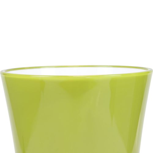 Artikel Vase Grøn Blomstervase Dekorativ Vase Blødende Oliven Ø16,5cm H27cm