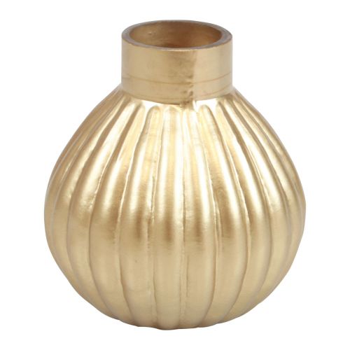 Floristik24 Vase guld glas vase løgformet dekorativ vase glas Ø10,5cm H11,5cm